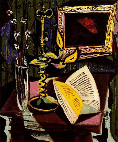 Pablo Picasso Classical Paintings Still Life With Candlestick